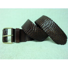 China's largest leather woven mens leather white belts